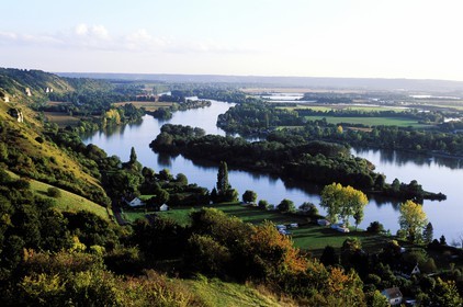 France, Eure, River Seine south of Cote des Deux Amants on Richard the Lionheart's road (Richard Coeur de Lion)