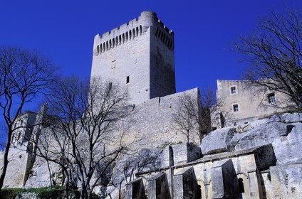 France, Bouches-du-Rhône (13), massif des Alpilles, abbaye de Montmajour près d'Arles