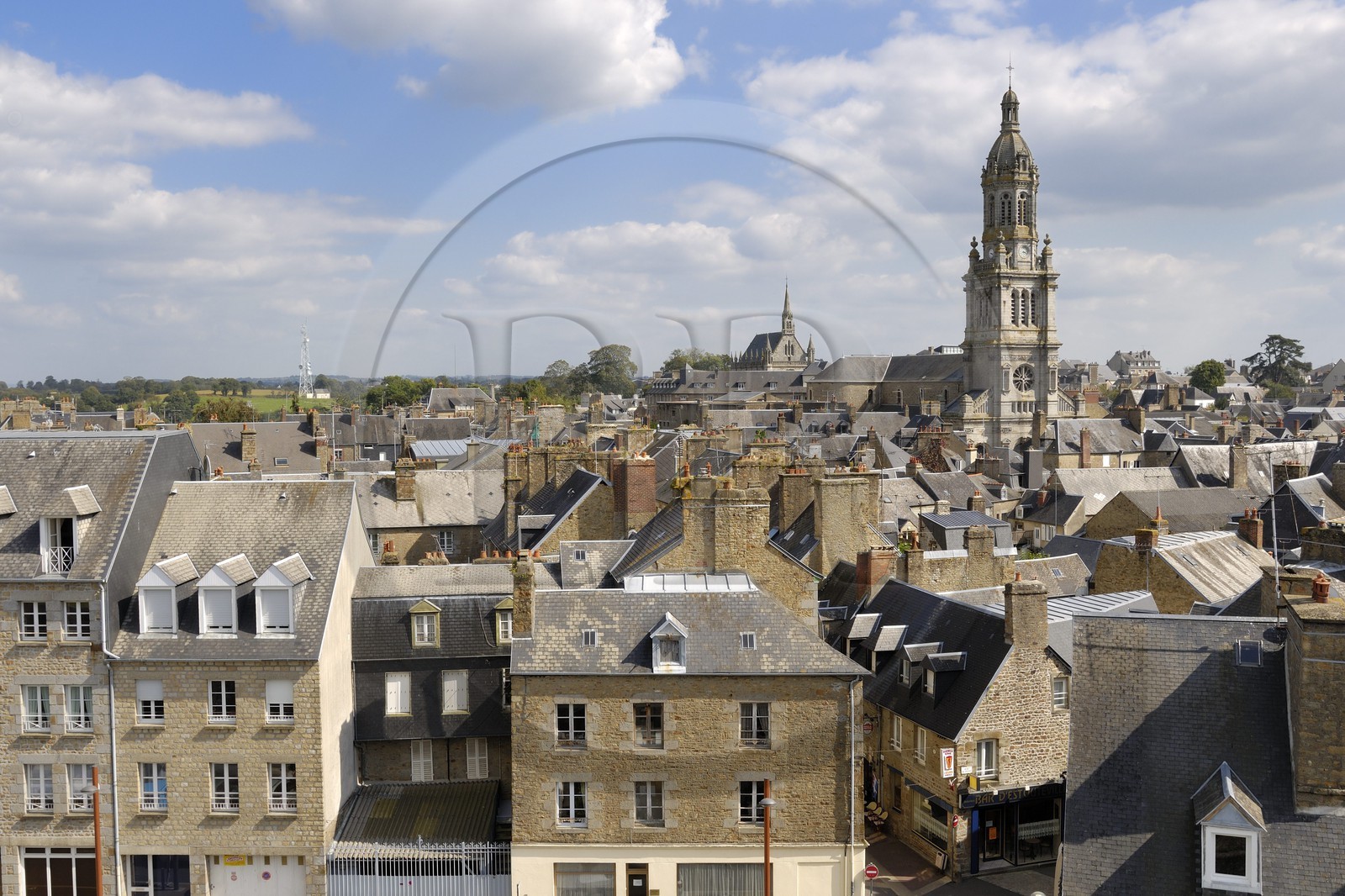 France, Manche, Avranches, the old town and Saint Gervais church