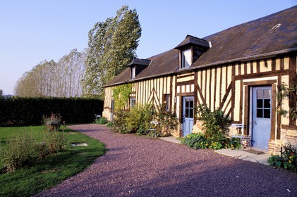 France, Calvados (14), Livaye, la ferme-auberge Les Pommiers