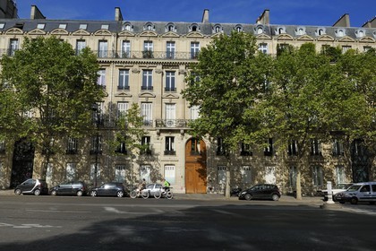 France, Paris (75), immeuble haussmannien de première classe au n° 84-88 boulevard Malesherbes