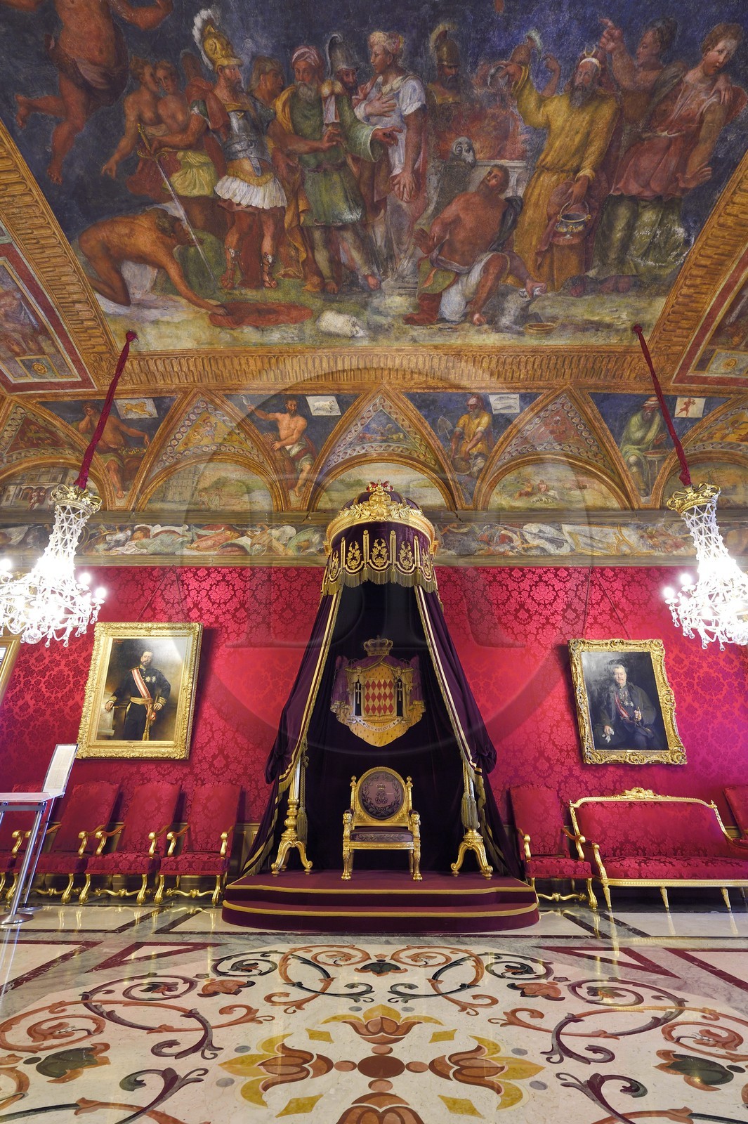 Principality of Monaco, Monaco, the Rock, the royal palace, Throne Room