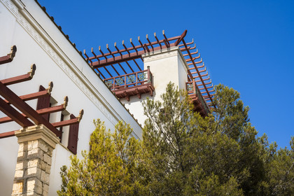 France, Alpes-Maritimes, Beaulieu-sur-Mer, neo-Greek style villa Kerylos build in 1908 by architect Emmanuel Pontremoli