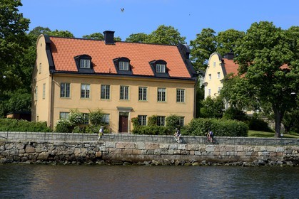 Suède, Stockholm, Djurgarden, ancien batiment des douanes Stora Sjötullen (Blockhusuddstullen)