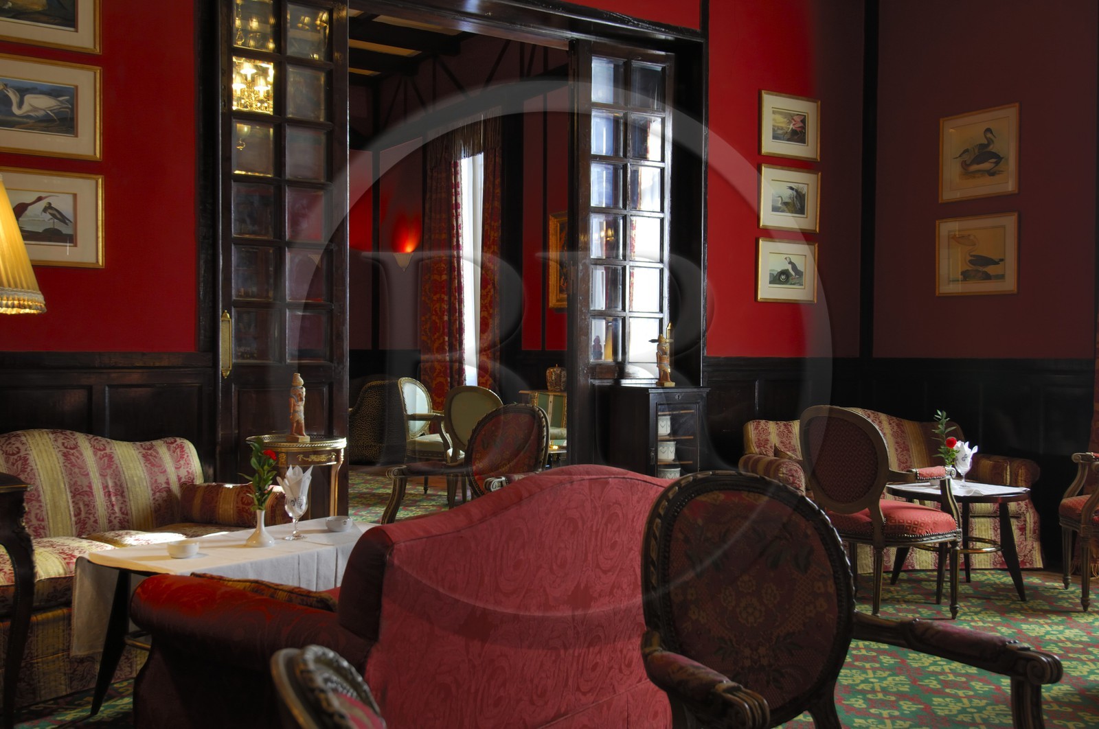 Egypte, Haute Egypte, vallée du Nil, Louxor, bar de l'hotel Old Winter Palace