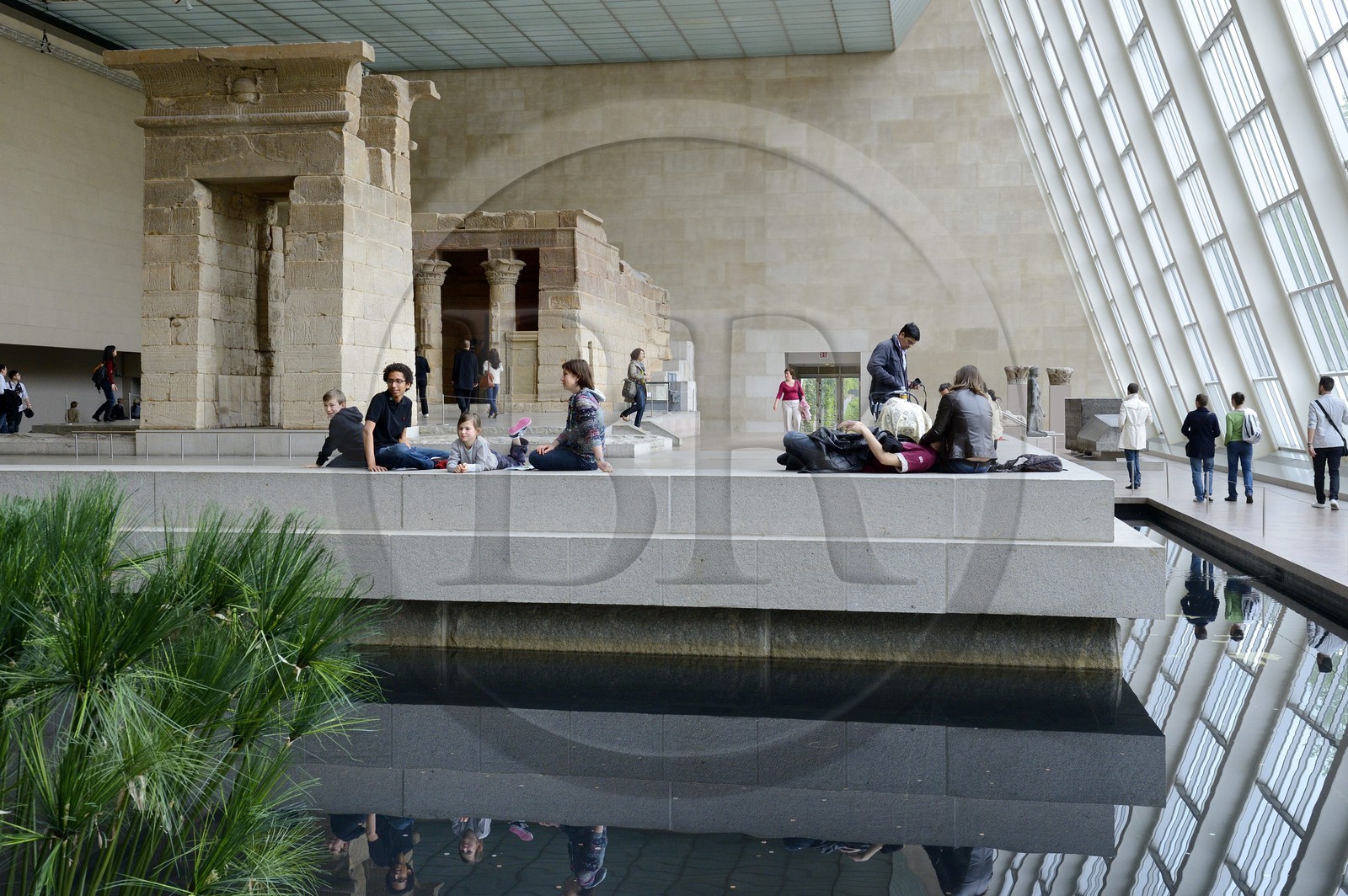 Etats-Unis, New York, Manhattan, East Side, Metropolitan Museum of art (MET), Temple de Dendur (Egypte)