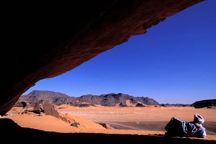 Libya, Sahara, the Fezzan, Tadrart Akakus, Wadi Teshwinat setting