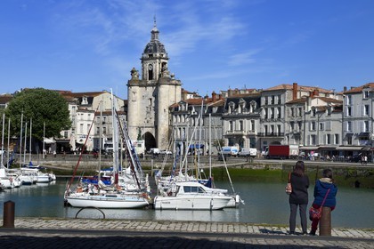 France, Charente-Maritime, La Rochelle, the Vieux Port (Old Port) with the Great Clock Gate