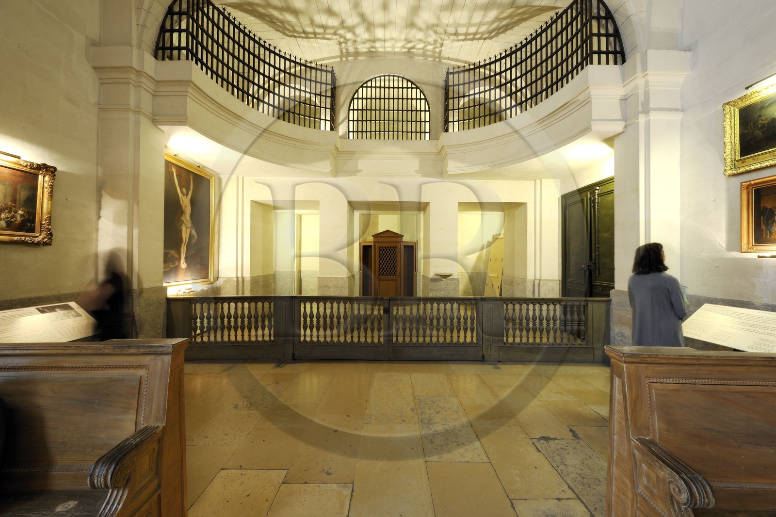 France, Paris (75), Ile de la Cité, la Conciergerie dans le Palais de Justice, les salles révolutionnaires, la chapelle dite des Girondins