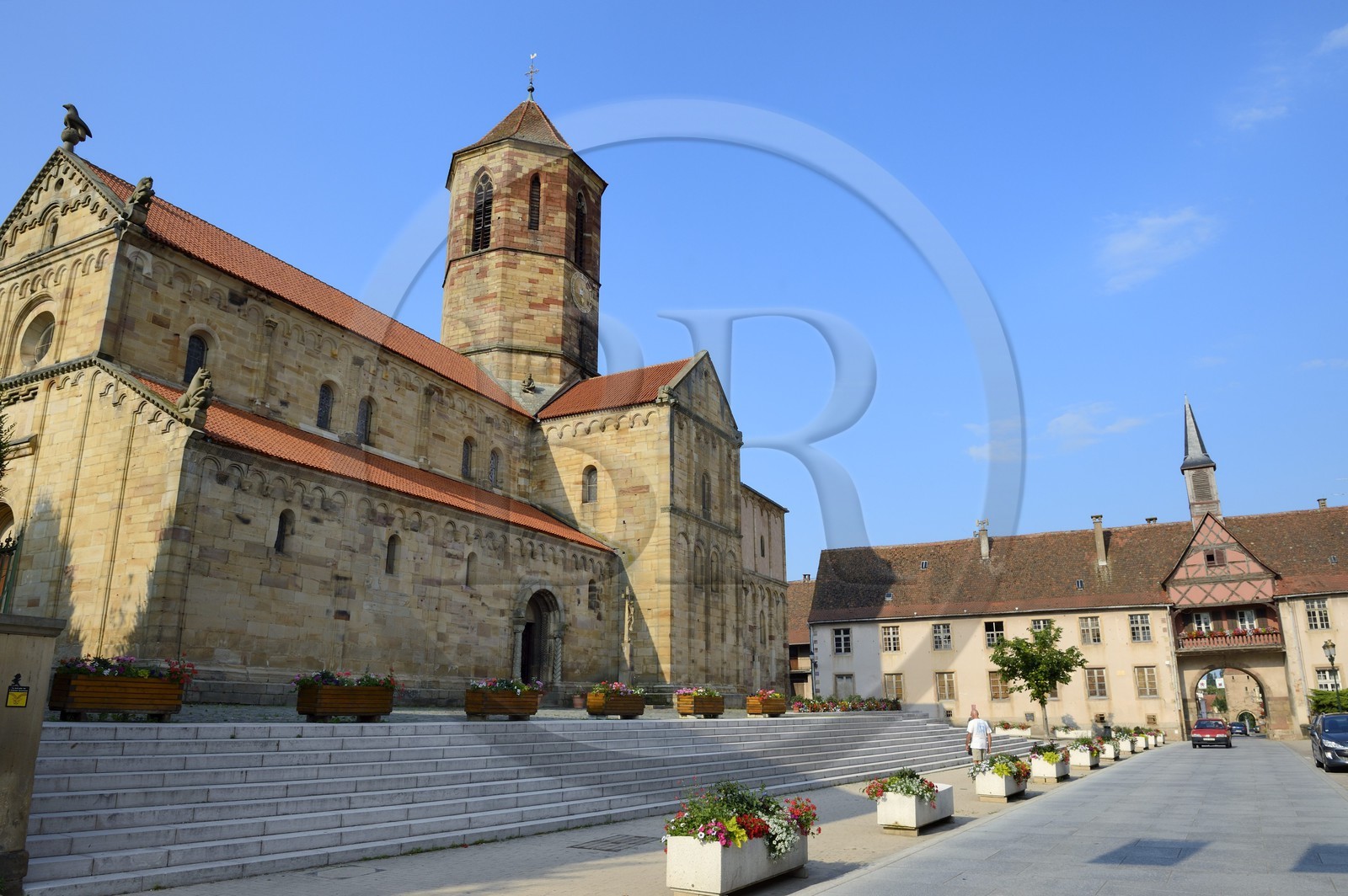 France, Bas-Rhin (67), Rosheim, église romane Saint-Pierre et St-Paul