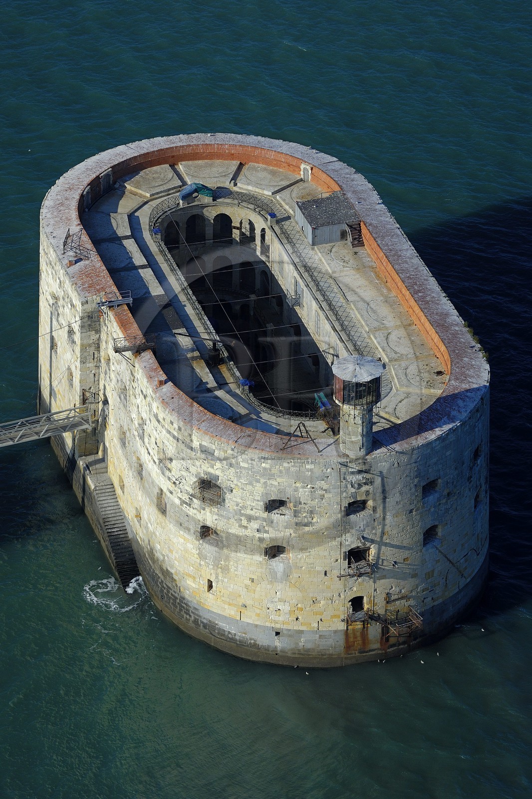 France, Charente-Maritime (17), Fort Boyard (vue aérienne)