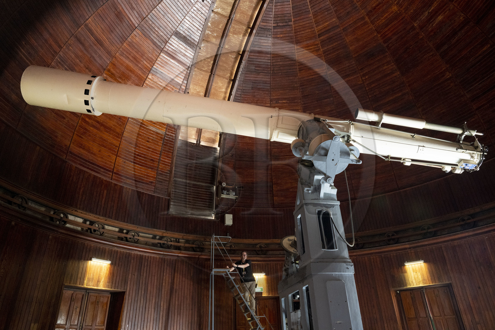 France, Alpes-Maritimes, Nice, Mont Gros, Nice, Mont Gros, the observatory designed by the architect Charles Garnier, the Petit Equatorial astronomical telescope