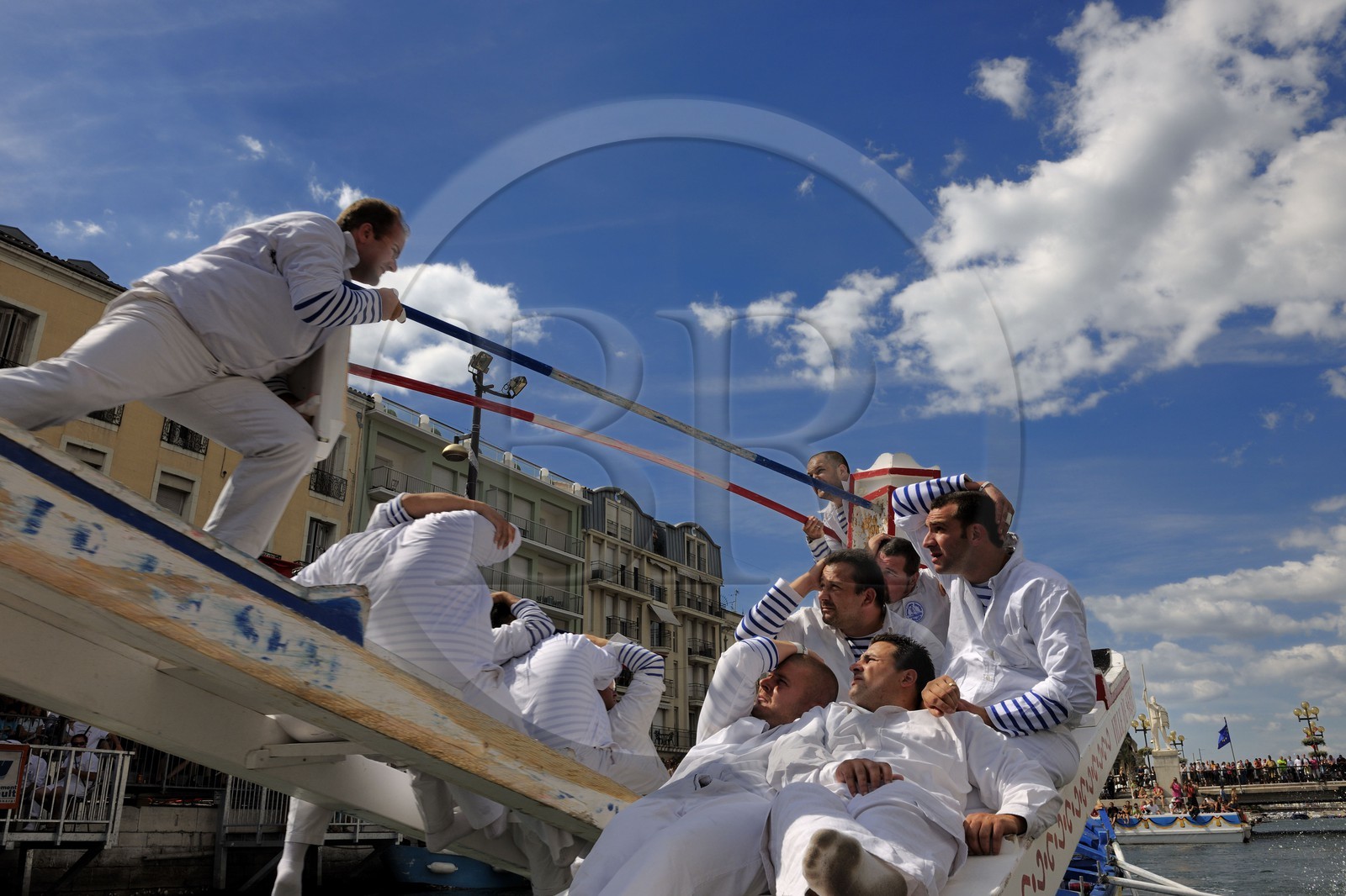 France, Hérault (34), Sète, canal Royal, fête de la Saint Louis, joutes sètoises
