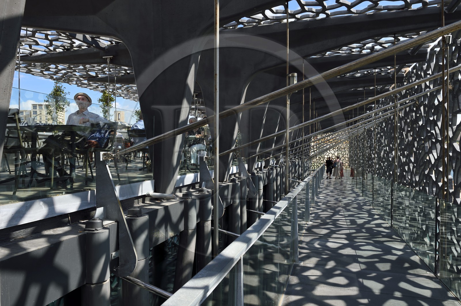 France, Bouches-du-Rhône (13), Marseille, MuCEM (Musée des civilisations de l'Europe et de la Méditerranée) par les architectes Rudy Ricciotti et R. Carta