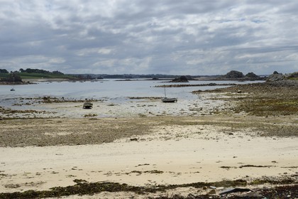 France, Cotes-d'Armor, Cote d'Ajoncs, Plougrescant, Pors Scaff cove