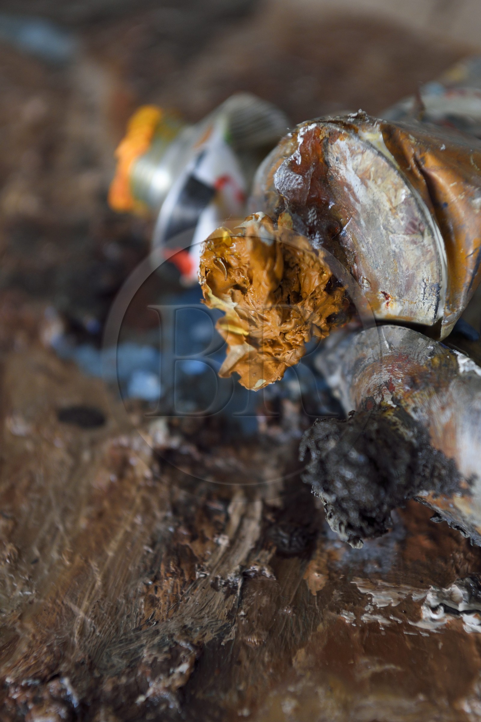 France, Val-de-Marne (94), Yvry-sur-Seine, Atelier de Fred Kleinberg, travail pour l'exposition Odyssée