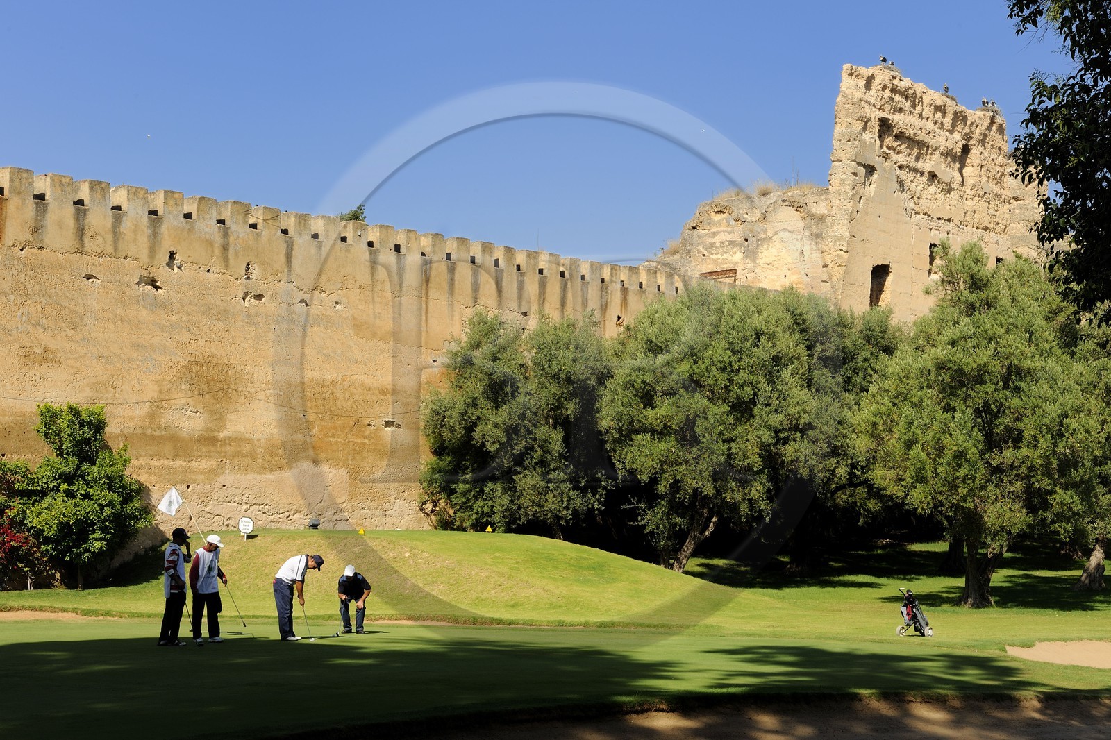 Morocco, Meknes Tafilalet Region, Meknes, Imperial City, medina listed as World Heritage by UNESCO, royal golf course in the former gardens of the palace