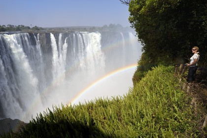 Zimbabwe, province de Matabeleland septentrional, fleuve Zambèze, les Chutes Victoria, classées Patrimoine Mondial de l'UNESCO