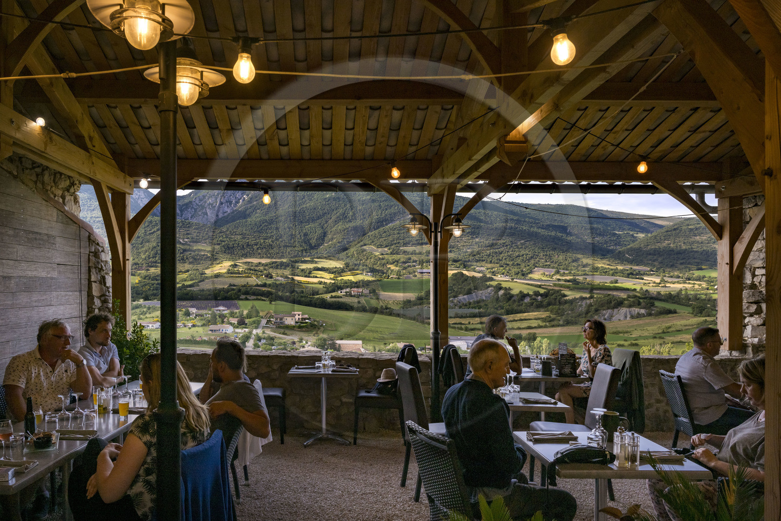 France, Drôme (26), parc naturel régional des Baronnies provençales, Saint-Auban-sur-l'Ouvèze, Hotel restaurant La Clavelière