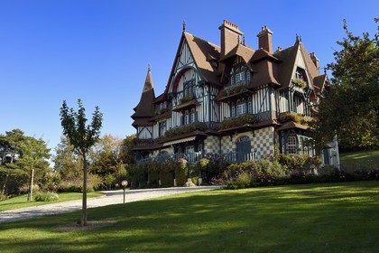 France, Calvados (14), Pays d'Auge, Deauville, la villa Strassburger