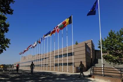 France, Hérault (34), Montpellier, le Corum de l'architecte Claude Vasconi
