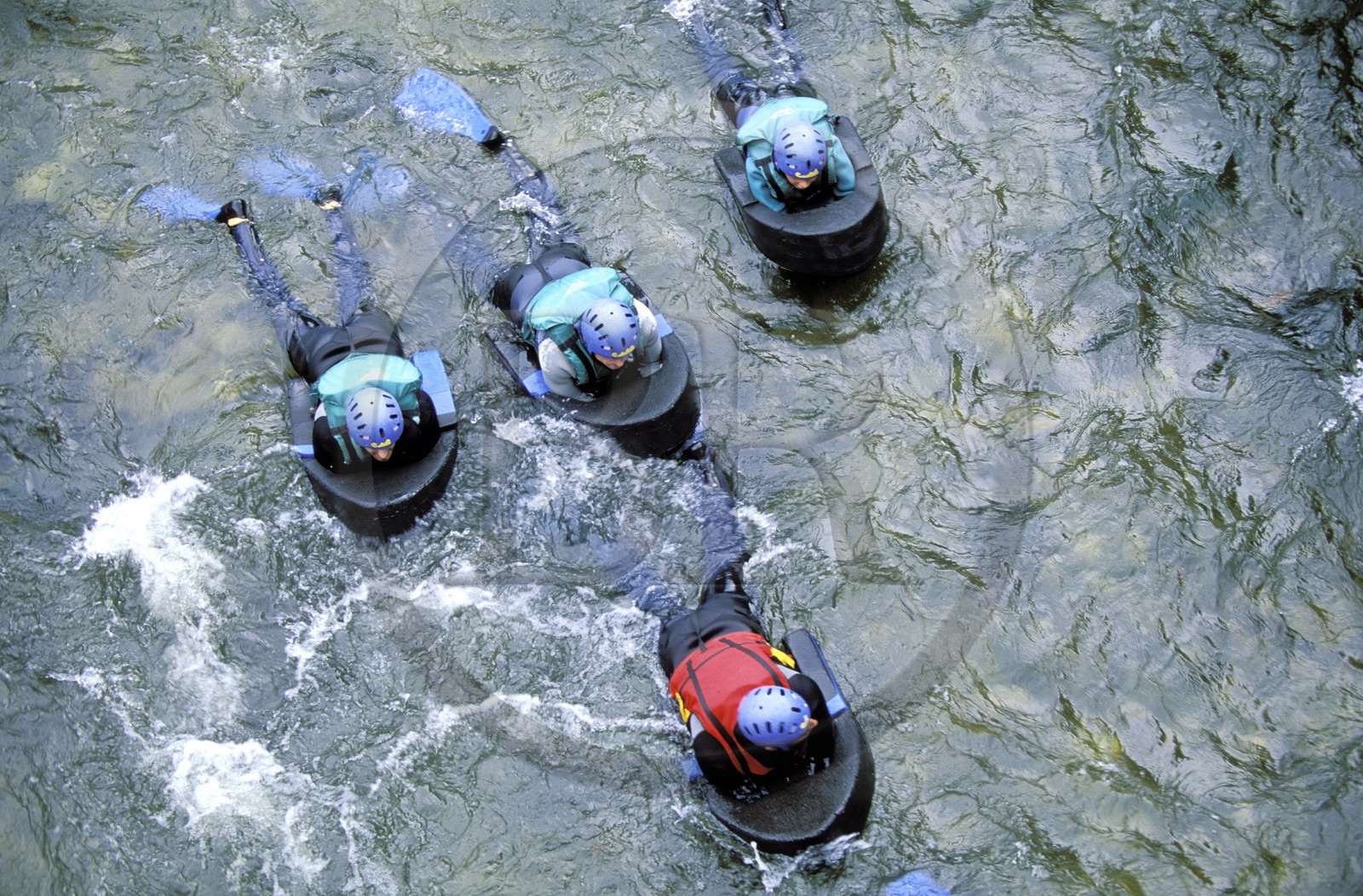 France, Aude (11), hydrospeed dans les gorges de l' Aude