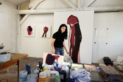 France, l'artiste peintre Nathalie Lamotte