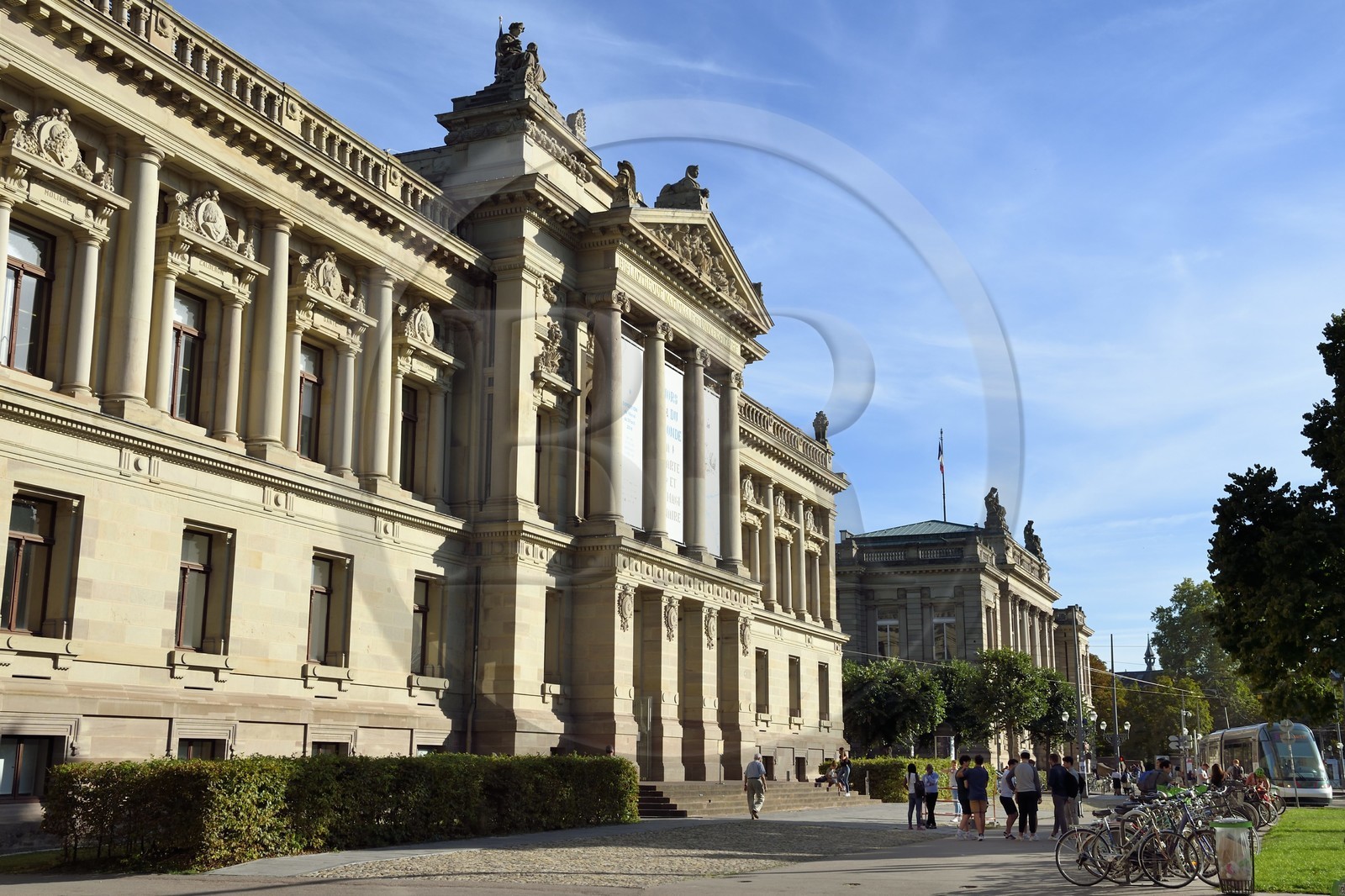 France, Bas Rhin, Strasbourg, Quartier des Quinze (District of the Fifteen), the Orthodox Church of All Saints on the banks of the Marne-Rhine Canal