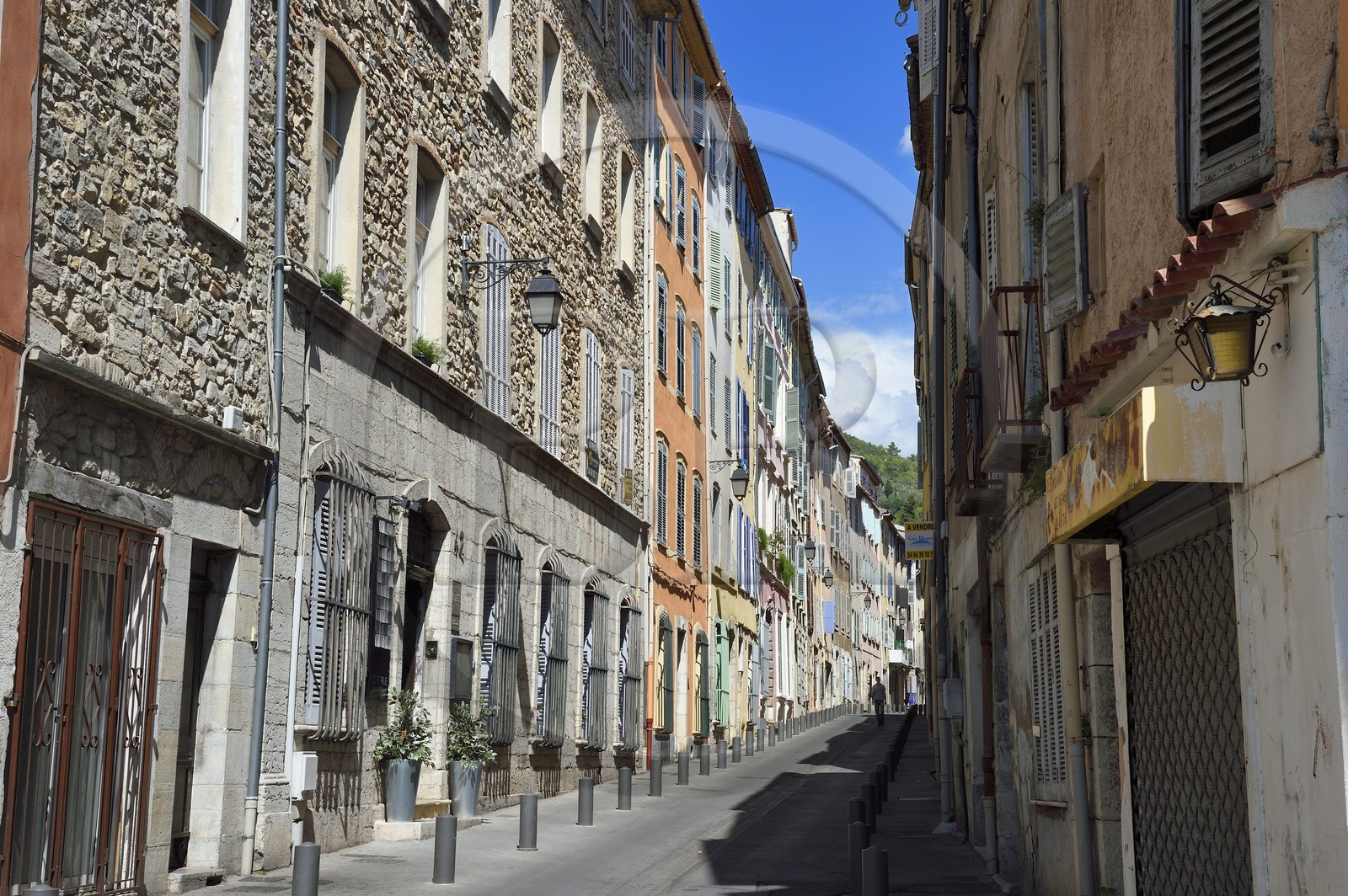 France, Var, Draguignan, Grande Rue also called rue Droite