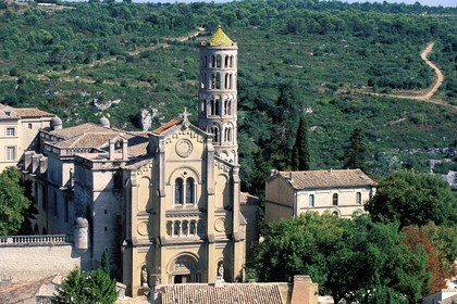 France, Gard (30), Uzès, la cathédrale Saint-Théodorit