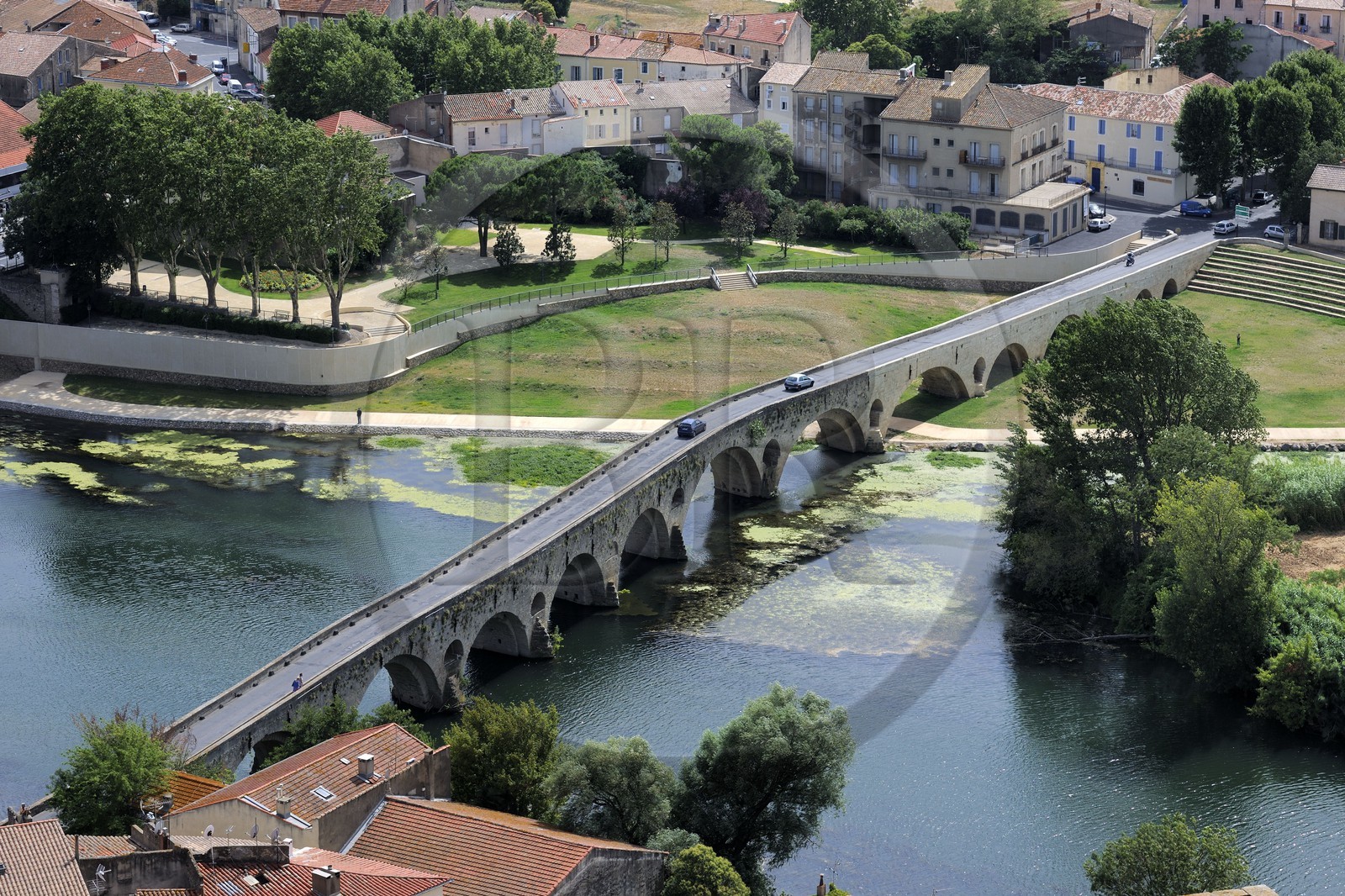 France, Herault, Beziers, the Pont-Vieux on the Orb River