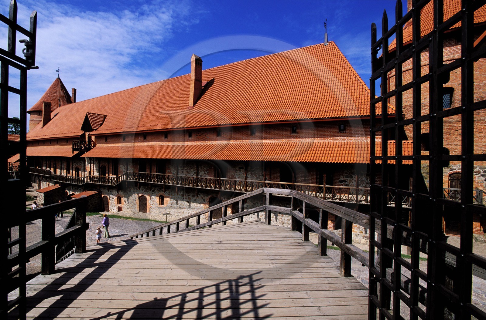 Lituanie (Pays Baltes), Trakai, château de Trakai (le plus célèbre château du pays)