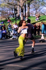 Etats-Unis, New York, Manhattan, Central Park, danse en rollers