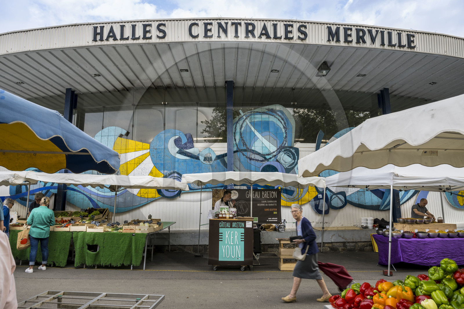 France, Morbihan (56), Lorient, Les halles de Merville