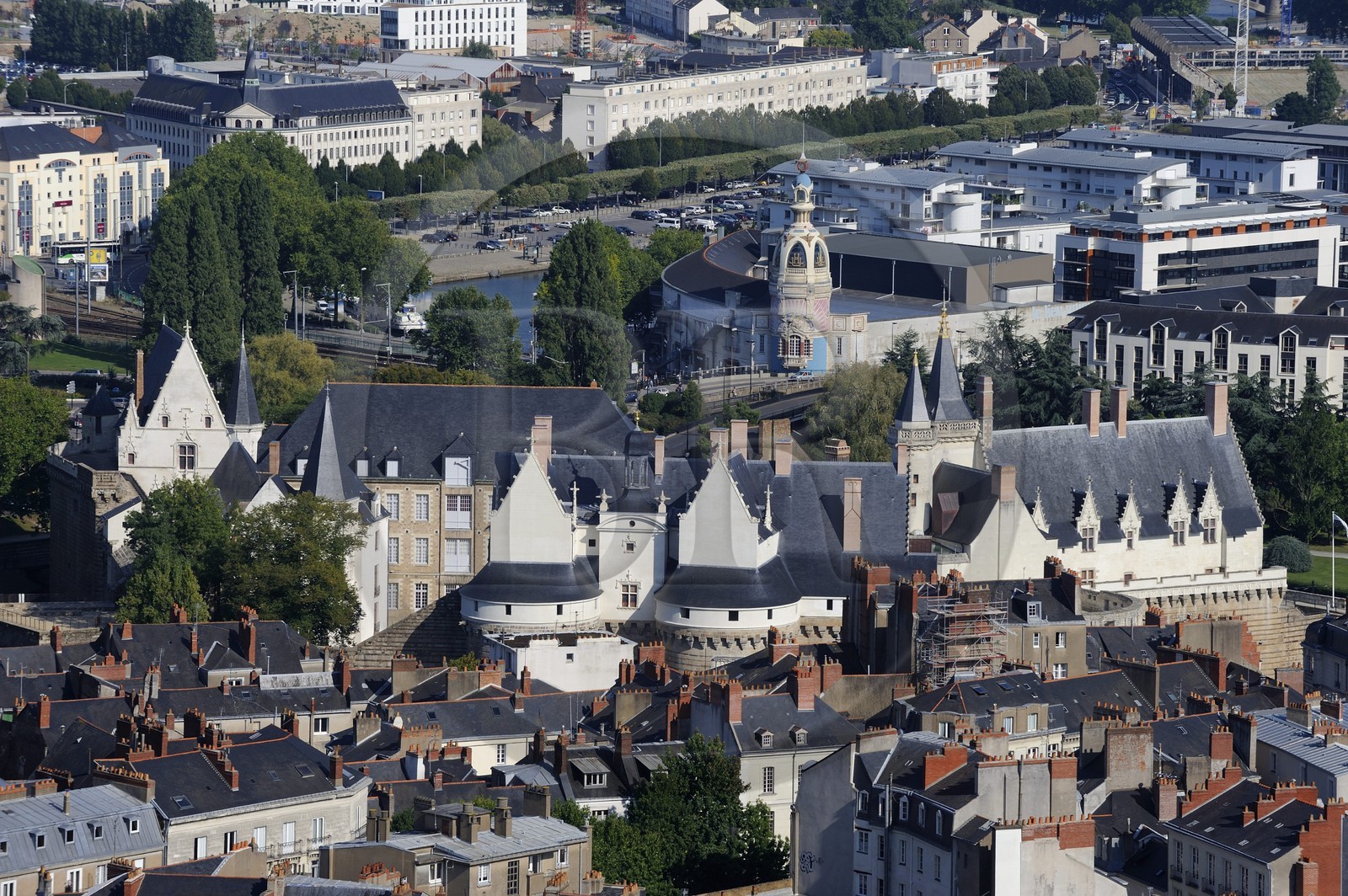 France, Loire-Atlantique (44), Nantes, le château des Ducs de Bretagne et la tour LU