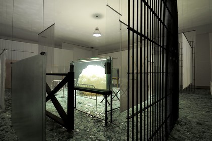 Brésil, Etat du Minas Gerais, région de Belo Horizonte, Brumadinho, centre d'art contemporain Inhotim, Galeria Cildo Meireles, Através (1983) de Cildo Meireles