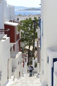 Grèce, Les Cyclades, mer Égée, île de Mykonos, Chora (Mykonos town)