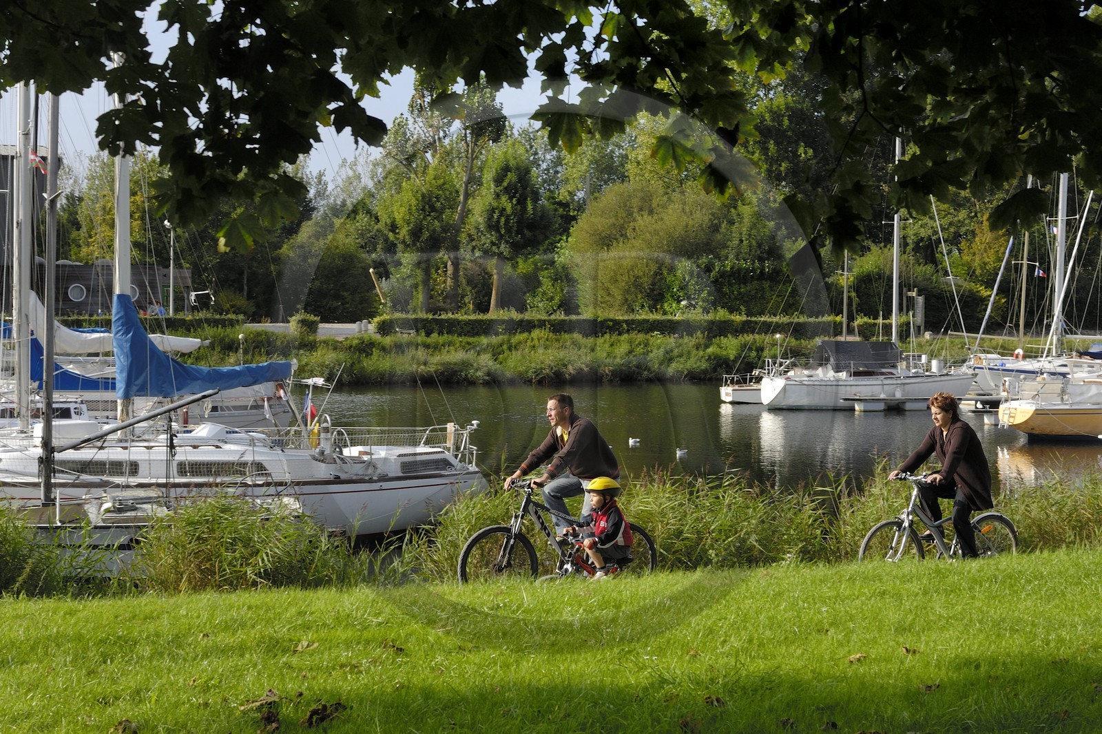 France, Manche (50), Carentan, le port sur le canal de Vire et Taute