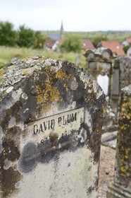France, Bas-Rhin (67), Westhoffen d'où furent originaires les ancètres de Léon Blum ou encore de Michel Debré, le cimetière juif