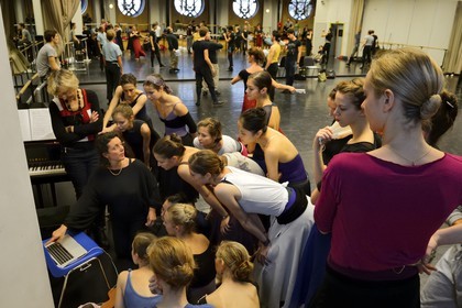 France, Paris (75), Opéra Garnier, répetition de Don Quichotte, maitresse de ballet Clotilde Vayer