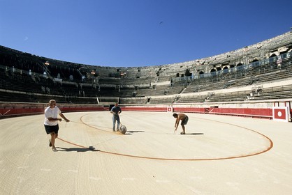 France, Gard (30), les arènes romaines de Nîmes
