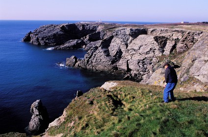 France, Morbihan (56), Belle-Île, trou n°2 du golf de Belle-Île