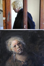 France, Yvelines (78), Maisons-Laffitte, le peintre suédois Odd Nerdrum