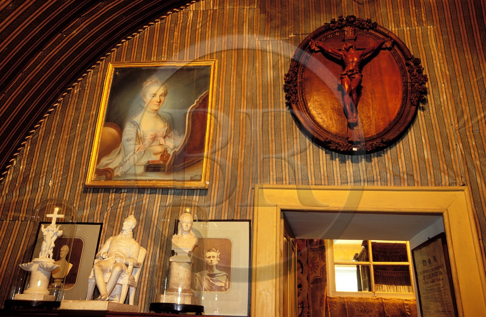 France, Saône-et-Loire (71), château de Saint-Point, cabinet de travail de Lamartine