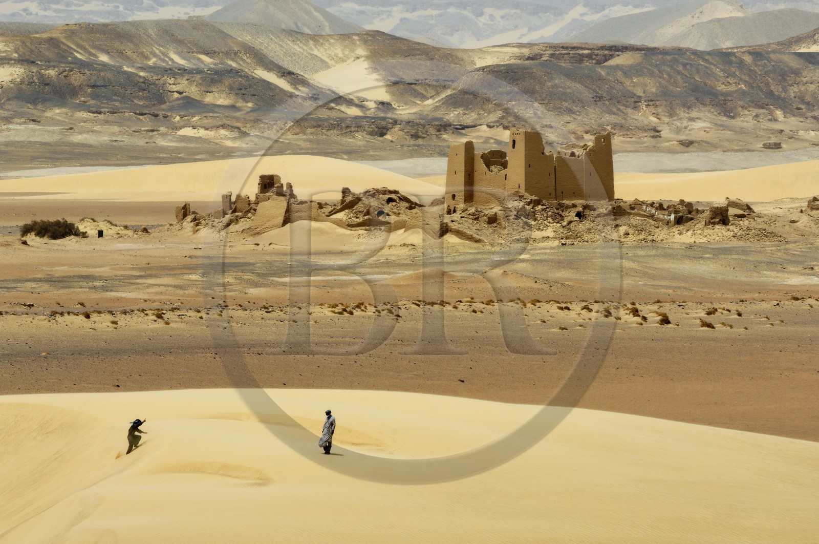 Egypte, Haute-Egypte, désert libyque, forteresse de Umm el-Dabadib au nord-est de Kharga