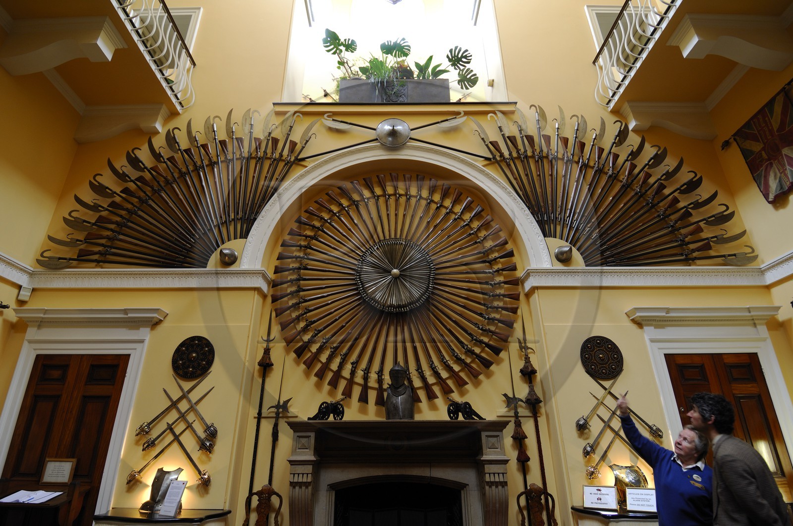 Royaume-Uni, Ecosse, région de l' Argyll, salle d' Armes du château d' Inveraray