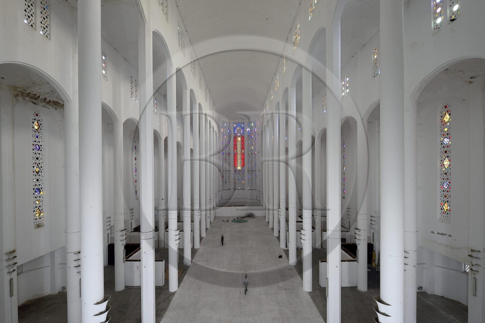 Maroc, Casablanca, église du Sacré-Coeur, architecte Paul Tournon (réalisée entre 1930 et 1953)