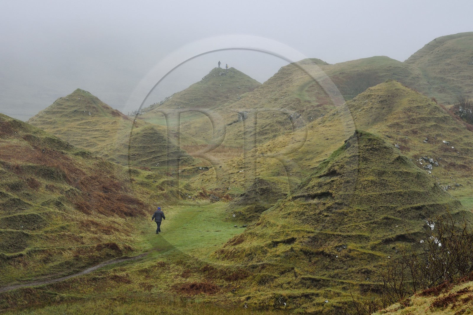 United Kingdom, Scotland, Highlands, Hebrides, Isle of Skye, Uig, the Fairy Glen on the West side of Trotternish at Balnacnoc