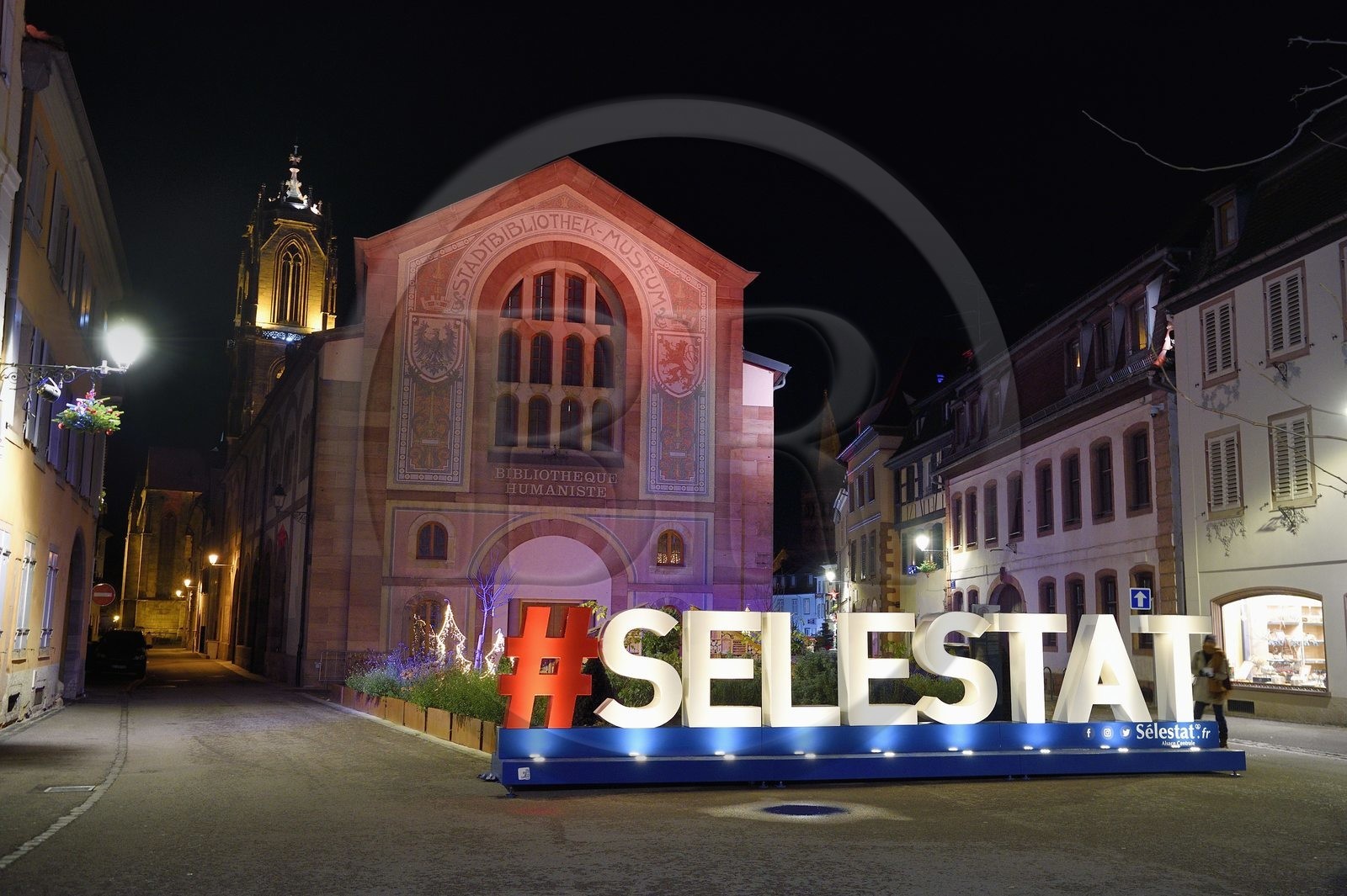 France, Bas Rhin, Strasbourg, Selestat, the Bibliothèque Humaniste (Humanist Library) refurbished by the architect Rudy Ricciotti