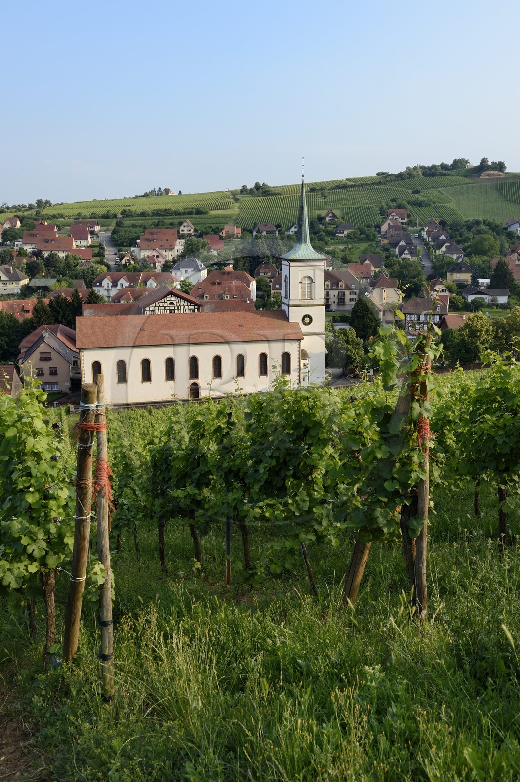 France, Bas Rhin, the Alsace Wine Route, Barr, the catholic church